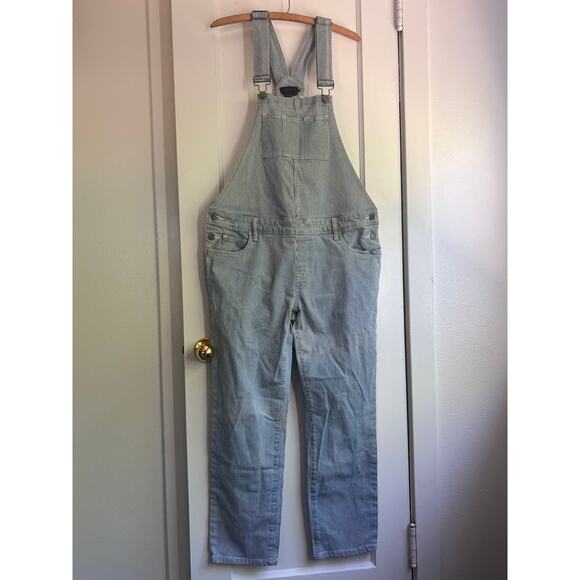 HATCH The Railroad Stripe Overalls Maternity Pregnancy Utility Jeans Size M - Picture 6 of 11